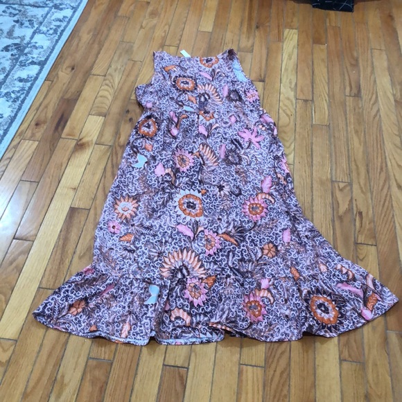 Madewell Tiered Maxi/Midi Bali Blooms Dress size 6 - Picture 7 of 9